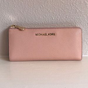 michael kors pastel pink wallet